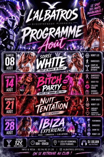 Programmation du mois d Aout 